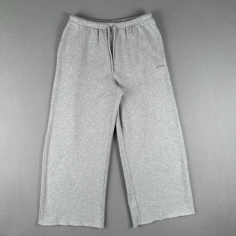 Aritzia Sweatfleece Mega Fit Sweatpants Women's Medium Gray Wide Leg Baggy